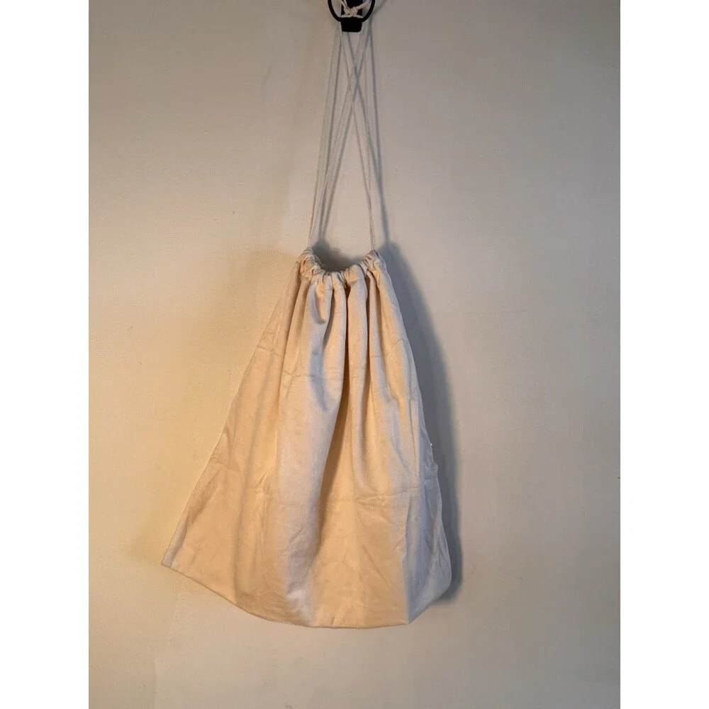 Hair Dryer Fabric Bag Holder 16x16 New Drawstring Clear Panel